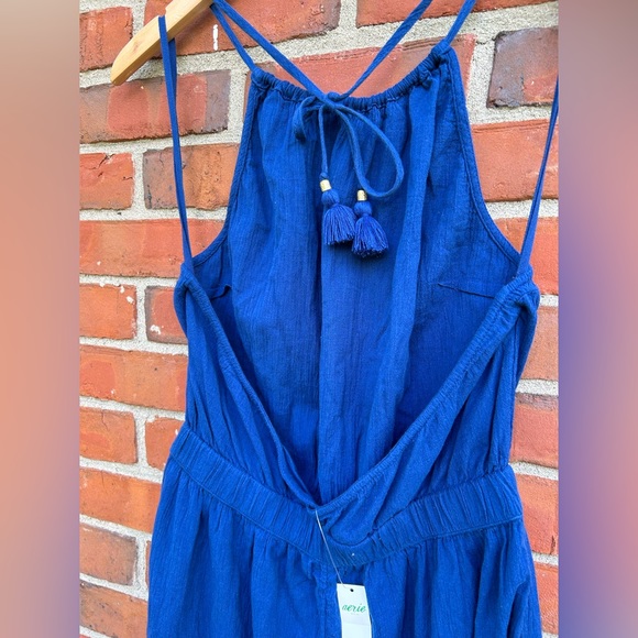 Aerie Halter Slit Tassel Jumpsuit - Picture 6 of 7